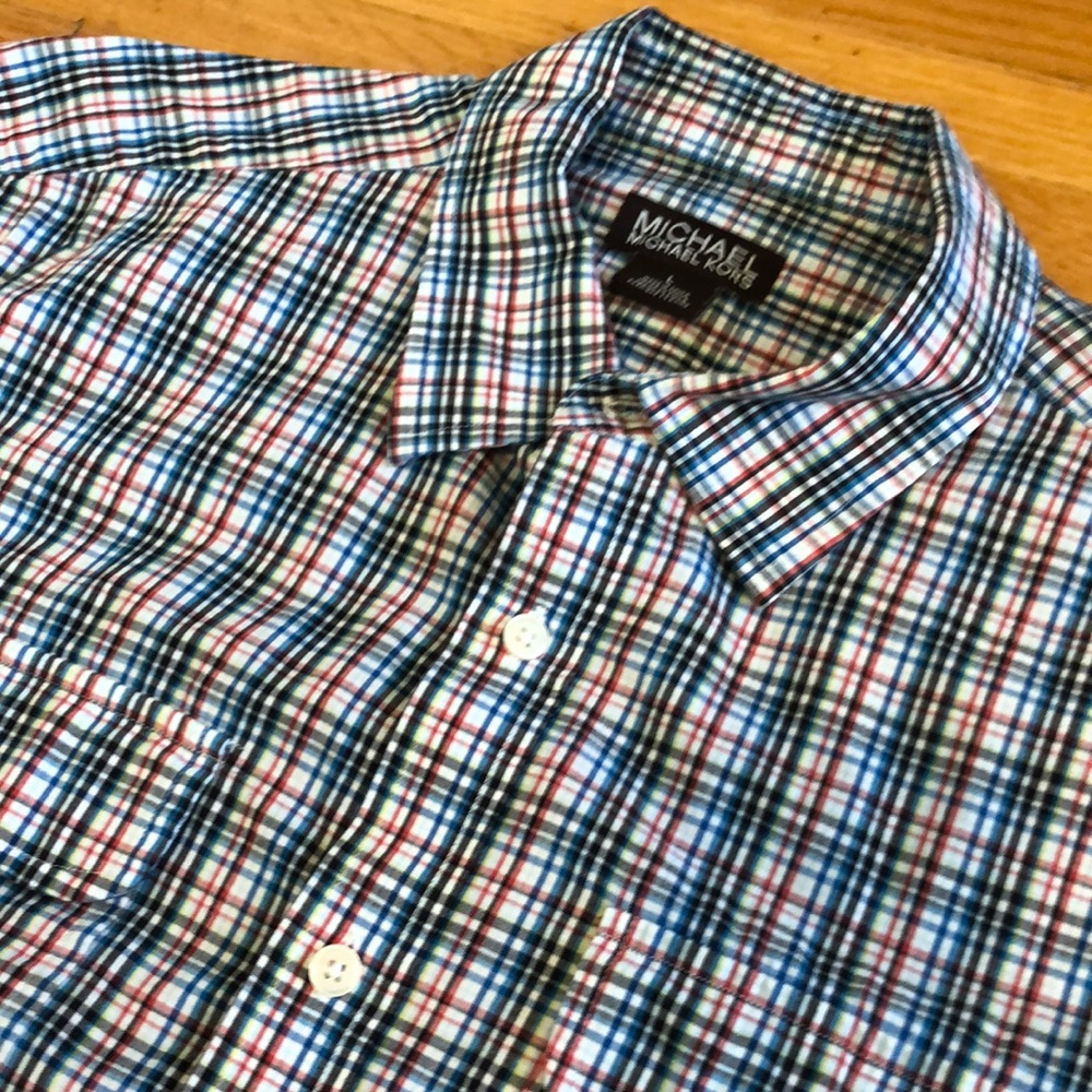 Michael Kors short-sleeve button-down casual shirt